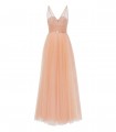 ELISABETTA FRANCHI RED CARPET NUDE PINK TULLE DRESS