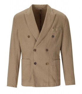 CHAQUETA DE DOBLE BOTONADURA MOP BEIGE BOB