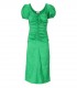 ABITO MIDI SATIN VERDE GANNI