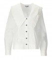 GANNI WHITE SHIRT WITH MAXI COLLAR