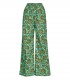 PANTALONE WIDE LEG DOBBY VERDE ESSENTIEL ANTWERP