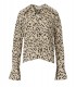 WEILI ZHENG BEIGE SPOTTED SHIRT