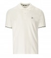 C.P. COMPANY TACTING PIQUET CREME POLO SHIRT