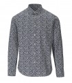 CHEMISE À FLEURS BLANC BLEU GMF 965