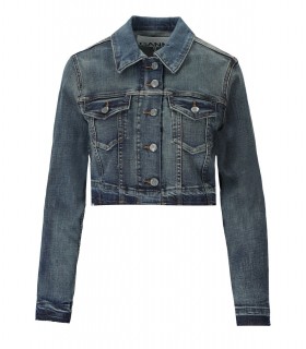 VESTE CROP EN DENIM GANNI