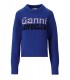 MAGLIONE GIROCOLLO GRAPHIC BLU ELETTRICO GANNI