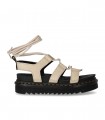 SANDALE NARTILLA MILLED NAPPA BEIGE DR. MARTENS