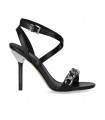 MICHAEL KORS ASHA SCHWARZE SANDALE MIT ABSATZ