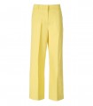MAX MARA WEEKEND ZIRCONE YELLOW WIDE LEG TROUSERS