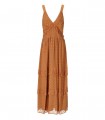 TWINSET HAZELNUT LONG DRESS