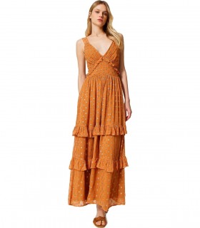 VESTIDO LARGO AVELLANA TWINSET
