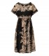 VESTIDO NEGRO CON FLORES TWINSET