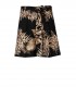 TWINSET BLACK FLORAL SHORTS