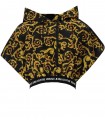 FELPA CROP CON CAPPUCCIO SKETCH COUTURE NERA VERSACE JEANS COUTURE
