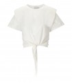 WEILI ZHENG WHITE KNOT T-SHIRT
