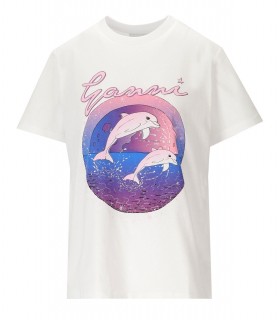 CAMISETA DOLPHIN BLANCA GANNI