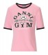 T-SHIRT GYM ROSE GANNI