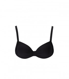 MAX MARA BEACHWEAR ANIA BLACK BIKINI TOP