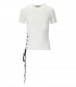 T-SHIRT BIANCA CON LACCI VERSACE JEANS COUTURE