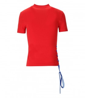 T-SHIRT LOGO GRAFFITI ROSSA VERSACE JEANS COUTURE