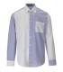 B-D BAGGIES BRADPAT WEISS BLAU HEMD