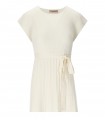 BLOUSE PLISSÉ CRÈME AVEC CEINTURE TWINSET