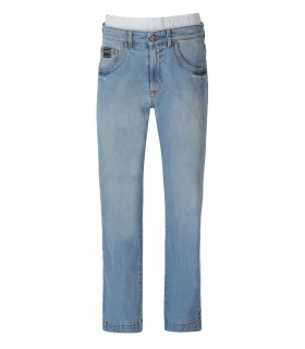 JEANS CON LOGO AZUL CLARO VERSACE JEANS COUTURE