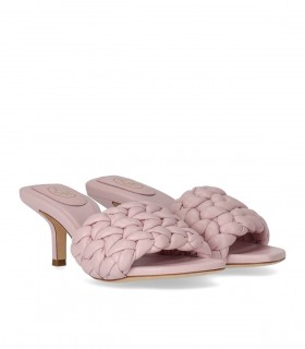 MULE CON TACCO ROSE ROSA ASH