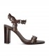 ASH KARMA DARK BROWN HEELED SANDAL