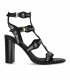 ASH KASHMIR SCHWARZE SANDALE MIT ABSATZ