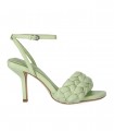 ASH SHILO GREEN HEELED SANDAL
