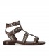 ASH PACHA DUNKELBRAUNE FLACHE SANDALE