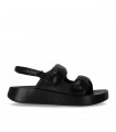 SANDALO PLATFORM VINCI NERO ASH