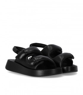 SANDALE PLATEFORME VINCI NOIRE ASH