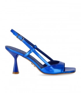 SANDALIA DE TACÓN ILENIA AZUL ELÉCTRICO SERGIO LEVANTESI