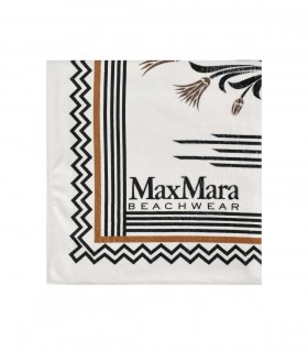 SERVIETTE DE PLAGE BLANCHE MAX MARA BEACHWEAR