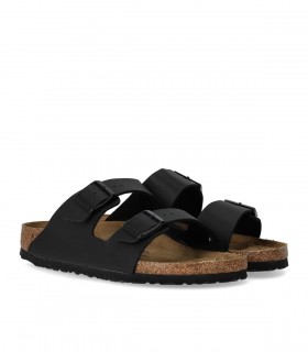BIRKENSTOCK ARIZONA BIRKO-FLOR SCHWARZE UNISEX SANDALE