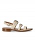 GUGLIELMO ROTTA QUEEN CREME FLAT SANDAAL