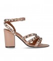 VIA ROMA 15 PINK HEELED SANDAL