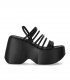 SANDALE PLATEFORME TRAVEL NOIRE VIC MATIÉ