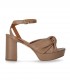 VIA ROMA 15 KNOT TAUPE HEELED SANDAL