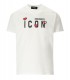 DSQUARED2 ICON HEART PIXEL WHITE T-SHIRT