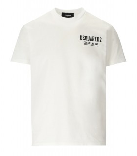 DSQUARED2 MINI LOGO CERESIO 9 WHITE T-SHIRT