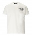 T-SHIRT MINI LOGO CERESIO 9 BLANC DSQUARED2