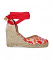 ALPARGATA CON CUÑA CHIARA WRAP MULTICOLOR DIANE VON FURSTENBERG X CASTAÑER