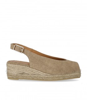 CASTAÑER DOSALIA BEIGE ESPADRILLE MET WIG