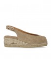 CASTAÑER DOSALIA BEIGE ESPADRILLE MET WIG