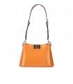 FURLA FLEUR S ORANGE SHOULDER BAG
