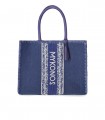 DE SIENA MYKONOS BLUE SHOPPING BAG
