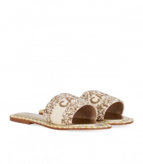 SANDALIA CAPRI BLANCO ORO DE SIENA